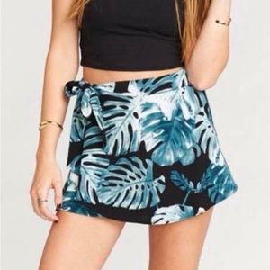 The Great Wrap Short- Teal Palm